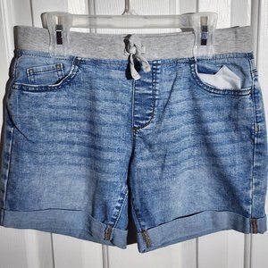 Girls pull on shorts